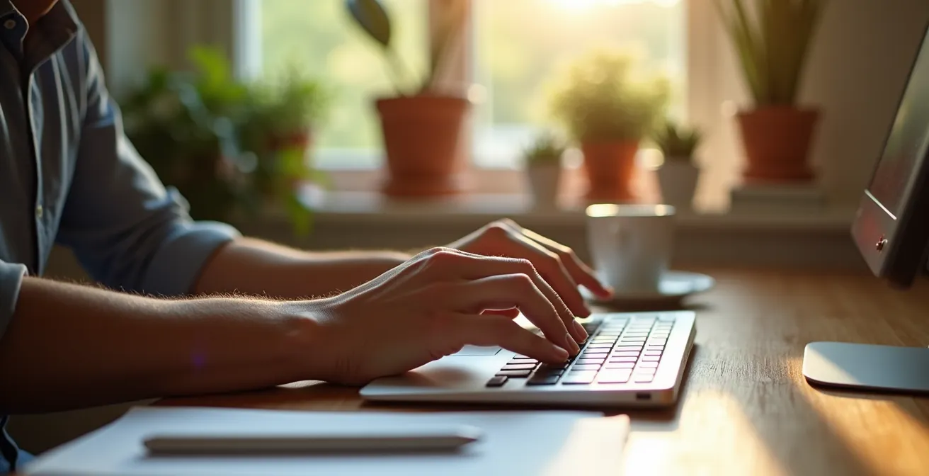 Spazio di lavoro digitale di un assistente virtuale professionale