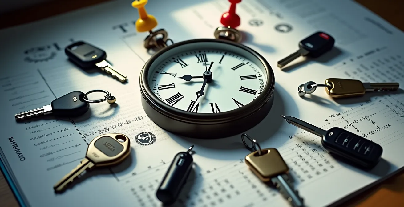 Diagramma temporale con fasi dell'Ecobonus dal pre-contratto alla consegna auto