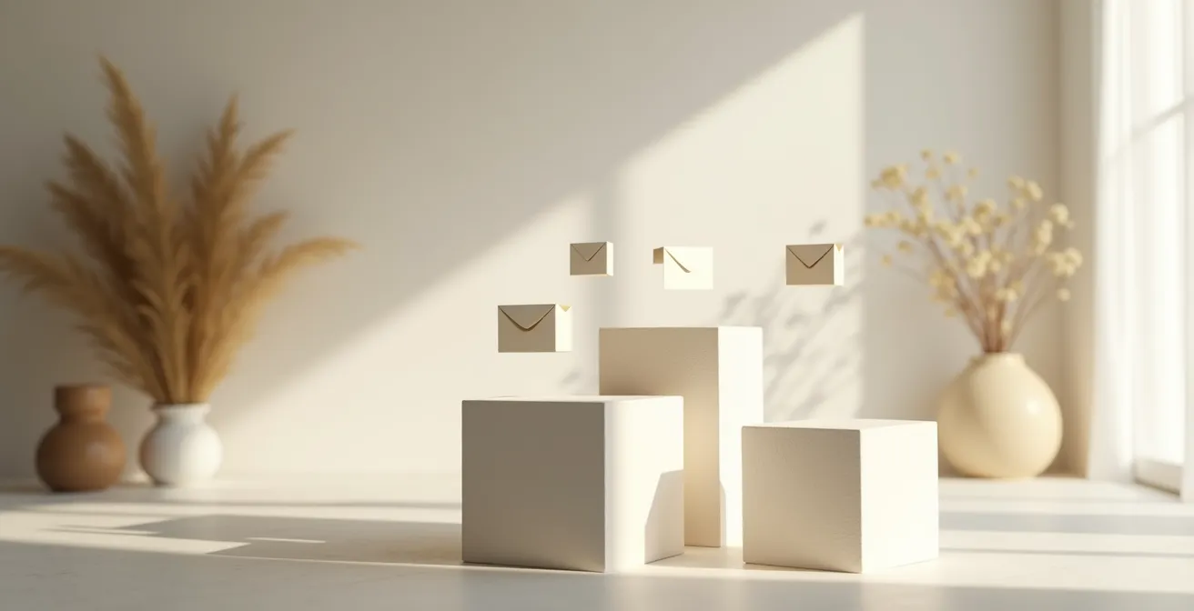 Metafora visiva della diversificazione digitale con elementi che rappresentano canali proprietari